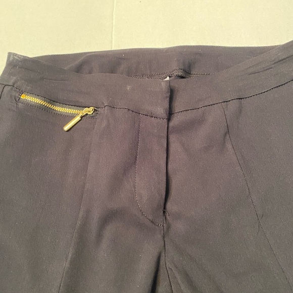 JM Collection Black Petite Pant Zipper on Front - Picture 4 of 6